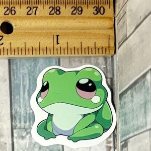 🌀10/$10🌀 Cartoon Kawaii Frog Reusable Waterproof Vinyl Sticker Decal
